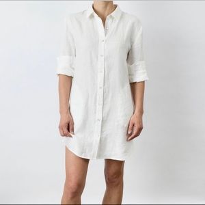 Cultiver Claude Linen Shirt Dress